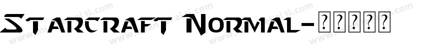 Starcraft Normal字体转换
